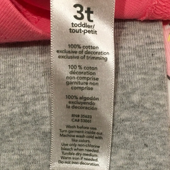 Carters 4 pieces pajama set 100%cotton size 3T. - Picture 5 of 6